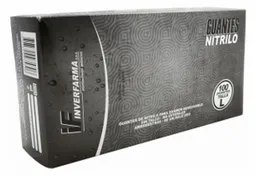 Inverfarma Guante De Nitrilo Negro L 100 Uds Inver