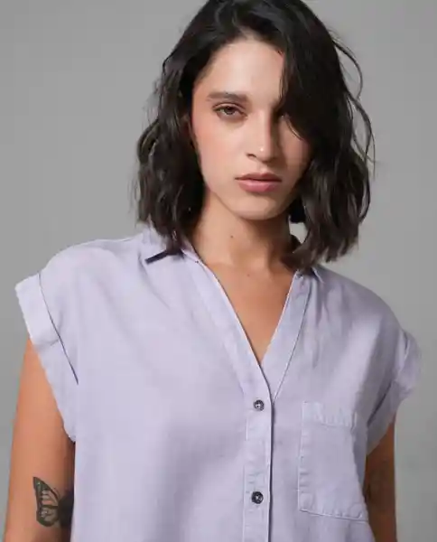 Camisa Mujer Morado L 210 210G003_MOR163812 Rifle