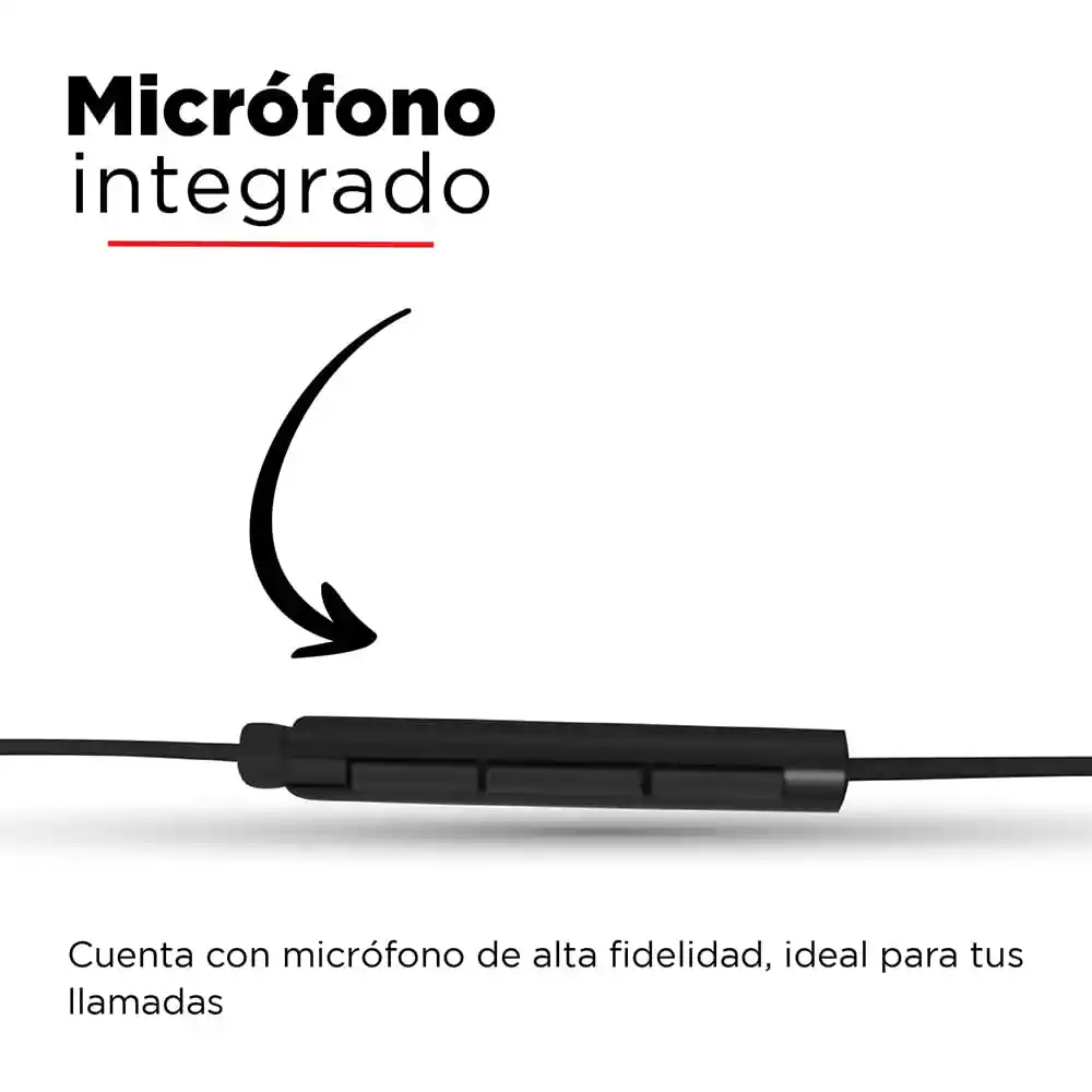 Miniso Audífonos Mini Tipo C Con Cable Negro