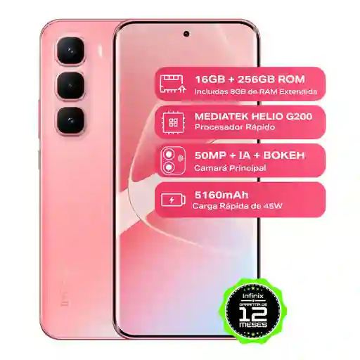 Celular Infinix Hot 60 Pro+ 8gb Ram / 256gb Rosado