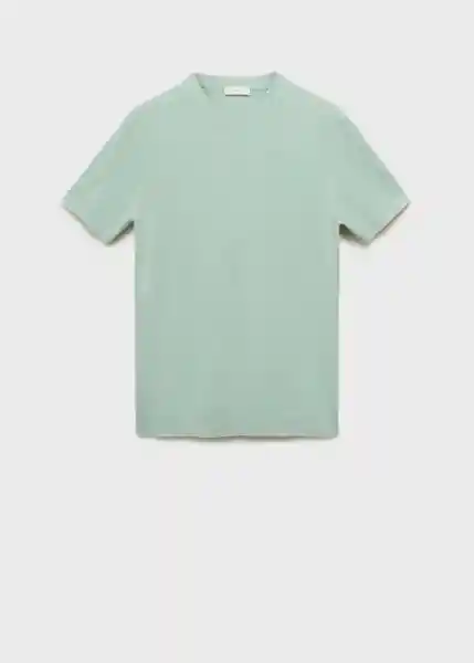 Camiseta Tricot Andrew Turquesa Talla L Hombre Mango