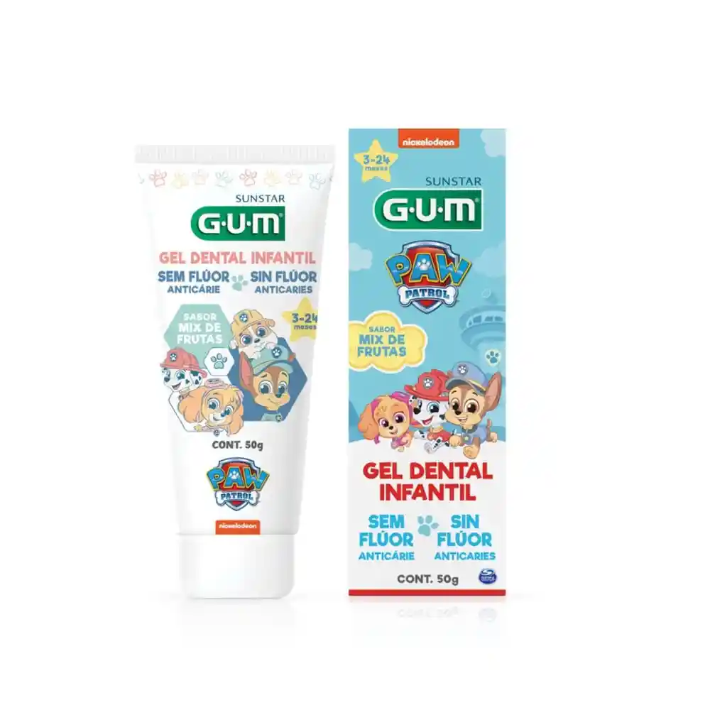 Gel Dental Gum Paw Patrol Baby Caja