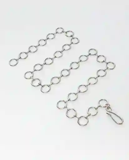 Cinturón Chain Gris Plata Claro Talla S Chevignon