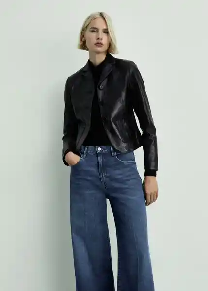 Jean Elise Tejano Oscuro Talla 40 Mujer Mango