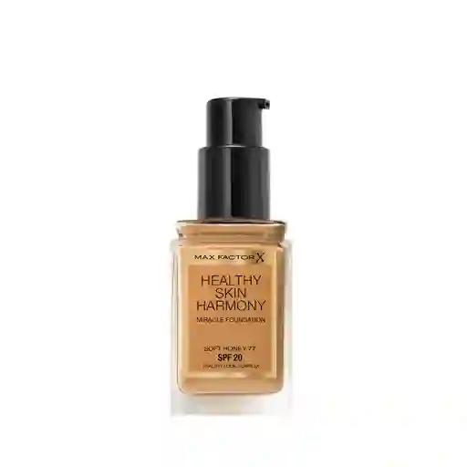 Max Factor Base Líquida Healthy Skin Harmony Miracle Foundation #77 Soft Honey