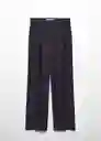 Pantalón Astrid-A Azul Noche Talla XL Mujer Mango