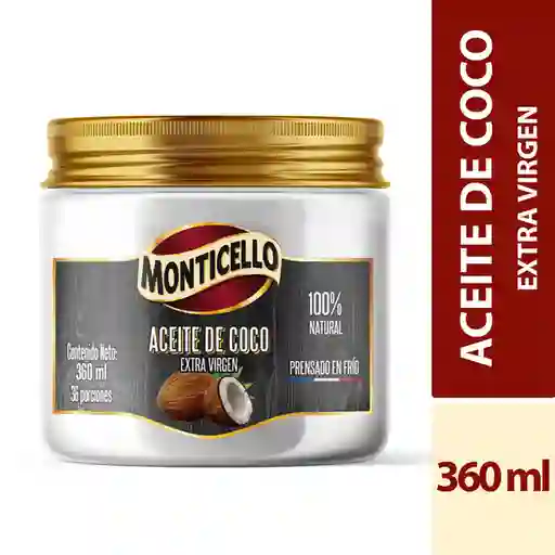 Monticello Aceite de Coco Virgen