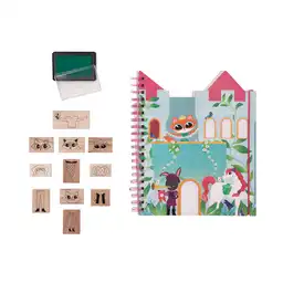 Set Block de Dibujo + Sellos Casaideas
