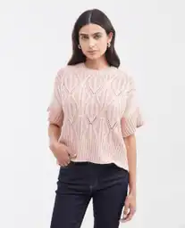 Camiseta Tejida Soft Rosa Oleo Medio Talla M Chevignon