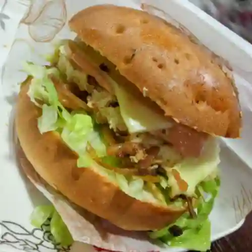 Hamburguesa de la Casa de Pollo