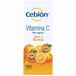 Cebión Vitamina C en Gotas para niños sabor a Naranja con 30ml