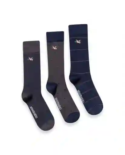 Pack Medias Gift Masculino Talla 10-12 Sur999998 Chevignon