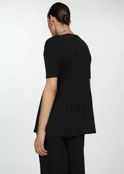 Top Verona-a Negro Talla L Mujer Mango