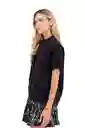 Camisa Palma Negro XS Mercedes Campuzano