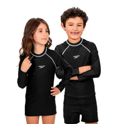 Speedo T-Shirt Manga Larga Clásico Hyden Jr Unisex-08-A