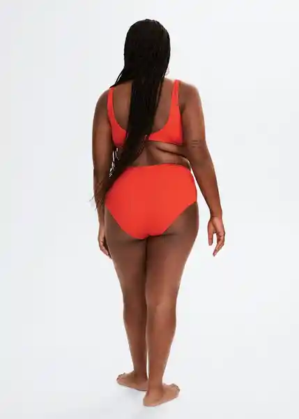 Top Bikini Virgilp Coral Talla 25 Mujer Mango