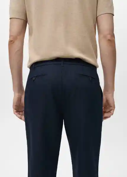 Pantalón Romelino Navy Talla 46 Hombre Mango