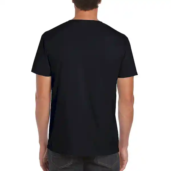 Gildan Camiseta Ring Spun su Adulto Negro Talla L Ref. 64000