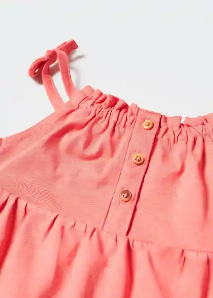 Vestido Niña Coral Talla 71 Niñas Mango