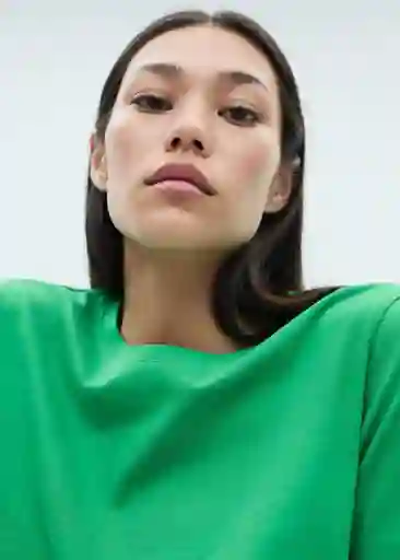 Camiseta Chalaca Verde Talla M Mujer Mango