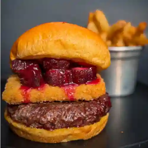 Combo cheeseberry burger