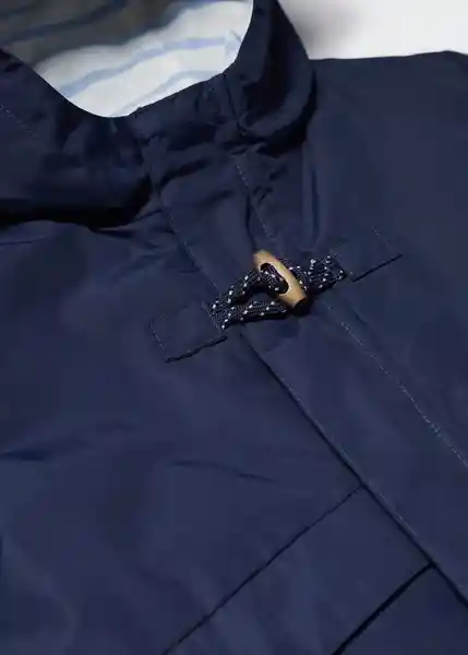 Abrigo Parka Paskal Navy Talla 69 Niños Mango