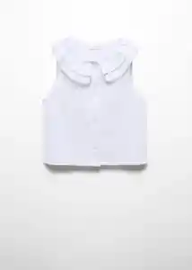 Blusa Marieta Blanco Talla 12 Niñas Mango