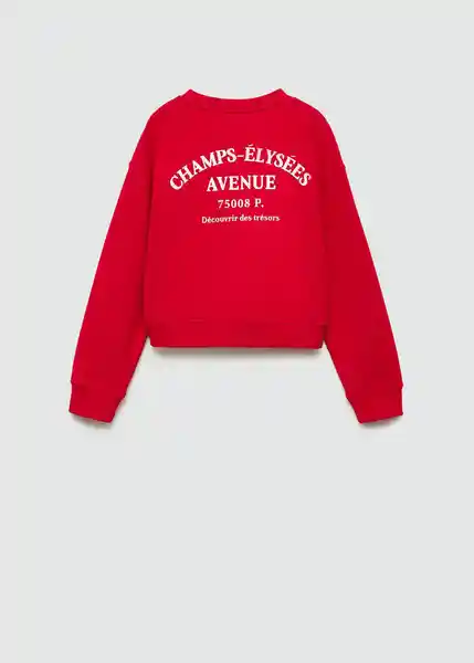 Sudadera Champs Rojo Talla 10 Niñas Mango