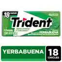 Trident Chicle Yerbabuena Sin Azúcar