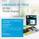 Hp Cartucho de Tinta para Impresora Tricolor 664 Ink Advantage