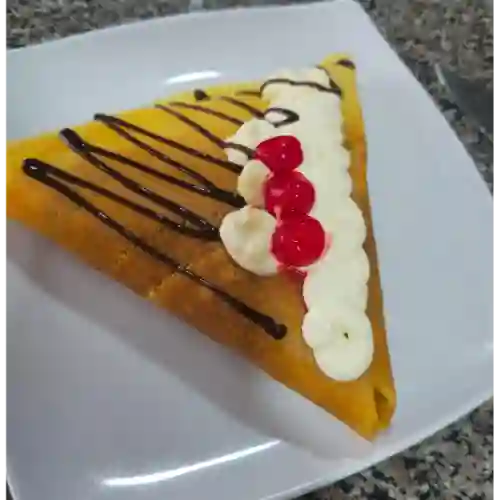 Creps de Nutella Banano Fresa, Cerezas y Chantilly