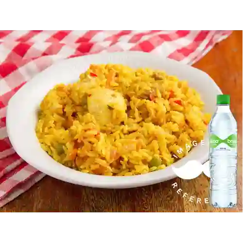 Combo Arroz con Pollo + Brisa con Gas 600ML