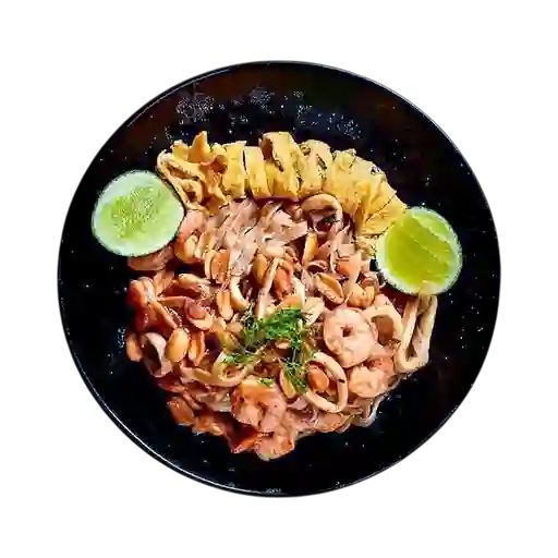 Pad Thai Camarón y Calamar