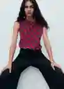 Blusa Martina Violeta Talla S Mujer Mango