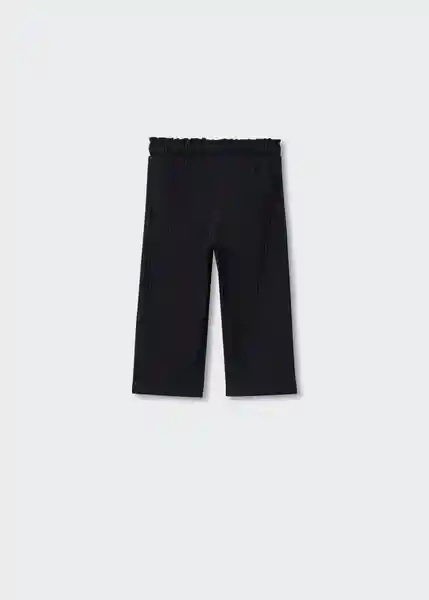 Pantalón Carbon Negro Talla 71 Niñas Mango