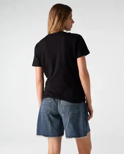 Camiseta Mujer Negro Talla M 602G020_NEG194004 Americanino
