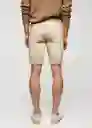 Bermuda Nepto Beige Talla 36 Hombre Mango