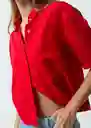 Camisa Valen Mujer Rojo Gobelino Talla M 411G302 Naf Naf