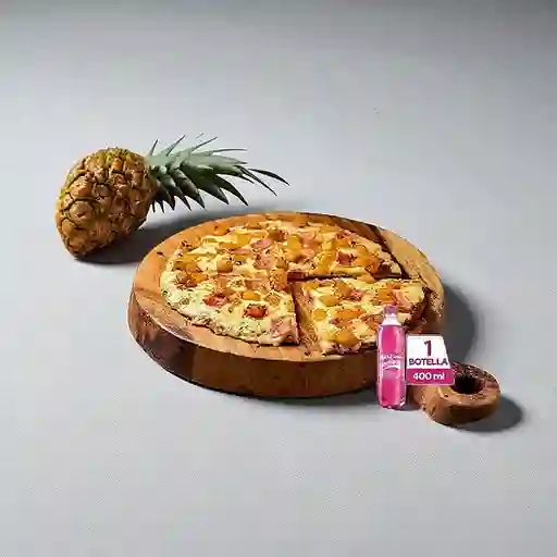 Combo Pizza Hawaiana + Postobón Manzana 400 ml