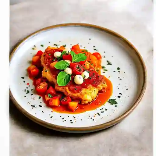 Milanesa De Pollo Al Pomodoro