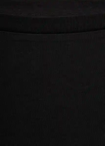 Camiseta Saco Negro Talla XS Mujer Mango