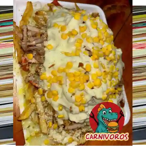 Salchipapa familiar 4 personas