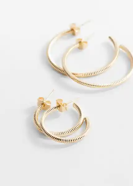 Pendientes Hoop Oro Talla 99 Niñas Mango