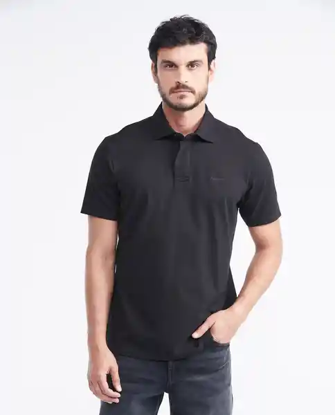 Camiseta Polo Negro Sombrío Ultraoscuro T. XL Chevignon