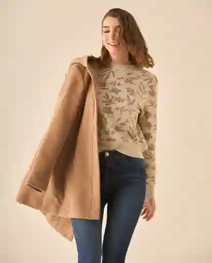 Suéter Tejido Beige Chai Medio Talla M 662G206 Esprit