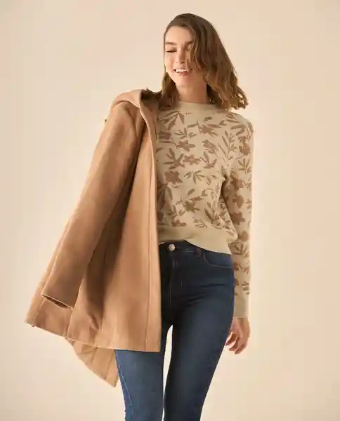 Suéter Tejido Beige Chai Medio Talla M 662G206 Esprit