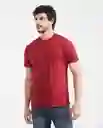 Camiseta Basic Colors Rojo Sangría Oscuro T. XXL Chevignon