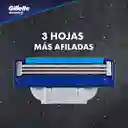 Gillette Máquina de Afeitar Desechable X 3 + Máquina Recargable