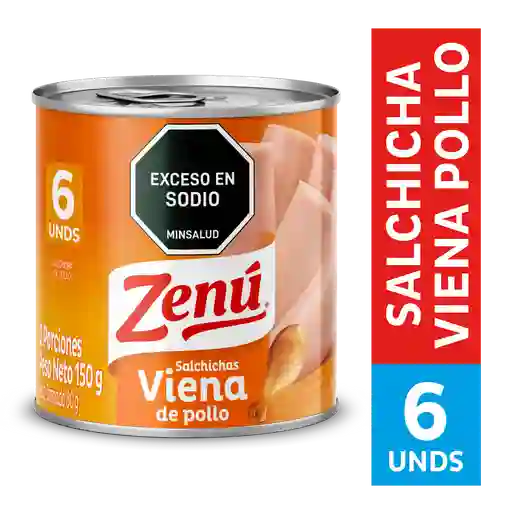 Salchicha Viena Zenú Pollo x 150 g