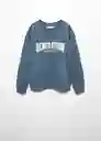 Sudadera Genera Azul Talla 06 Niños Mango